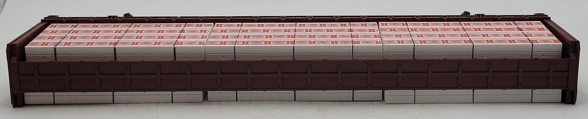 MTH 20-95350 O BNSF Premier Center Beam Flat Car w/Lumber Load #559561 NIB