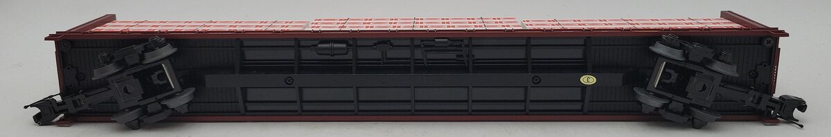MTH 20-95350 O BNSF Premier Center Beam Flat Car w/Lumber Load #559561 NIB