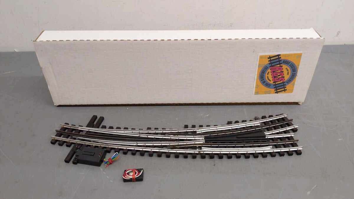 Ross 231M25 #6 Left Hand with DZ-2500 Curved Switch Turnout VG/Box