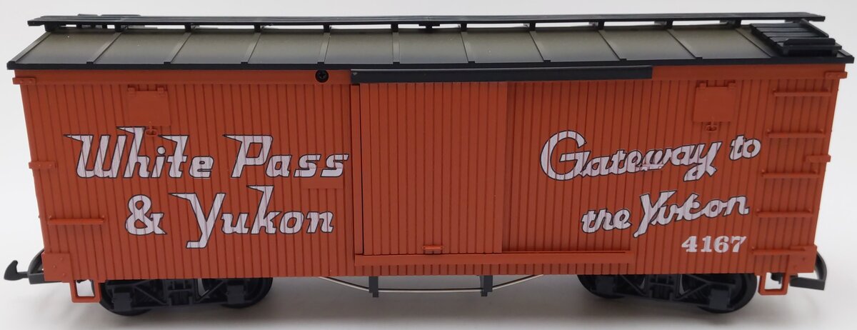 LGB 4167 G Scale White Pass & Yukon Wood Boxcar LN/Box