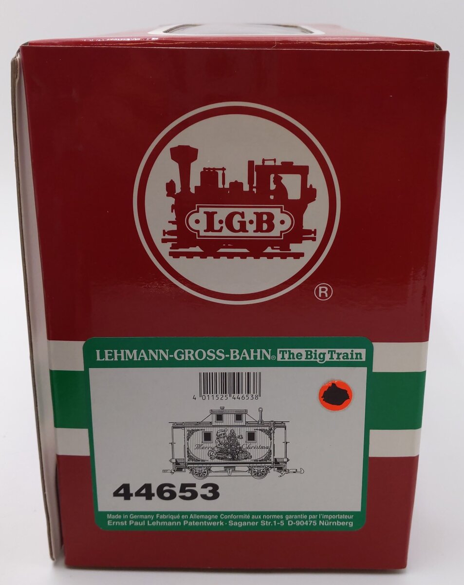 LGB 44653 Merry Christmas Caboose EX/Box