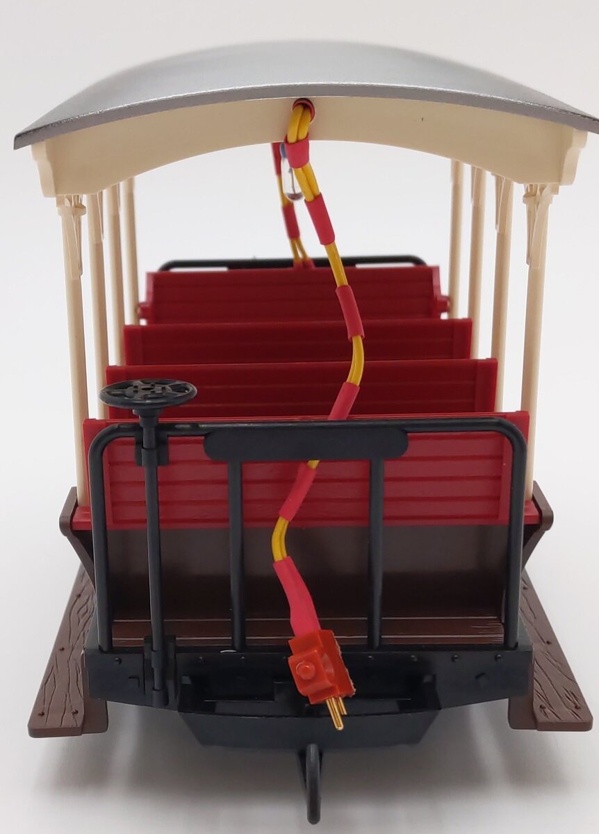 LGB 31430 G Scale Trolley Car w/Custom Light VG/Box