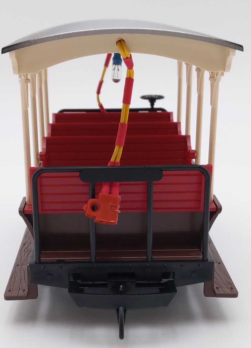 LGB 31430 G Scale Trolley Car w/Custom Light VG/Box