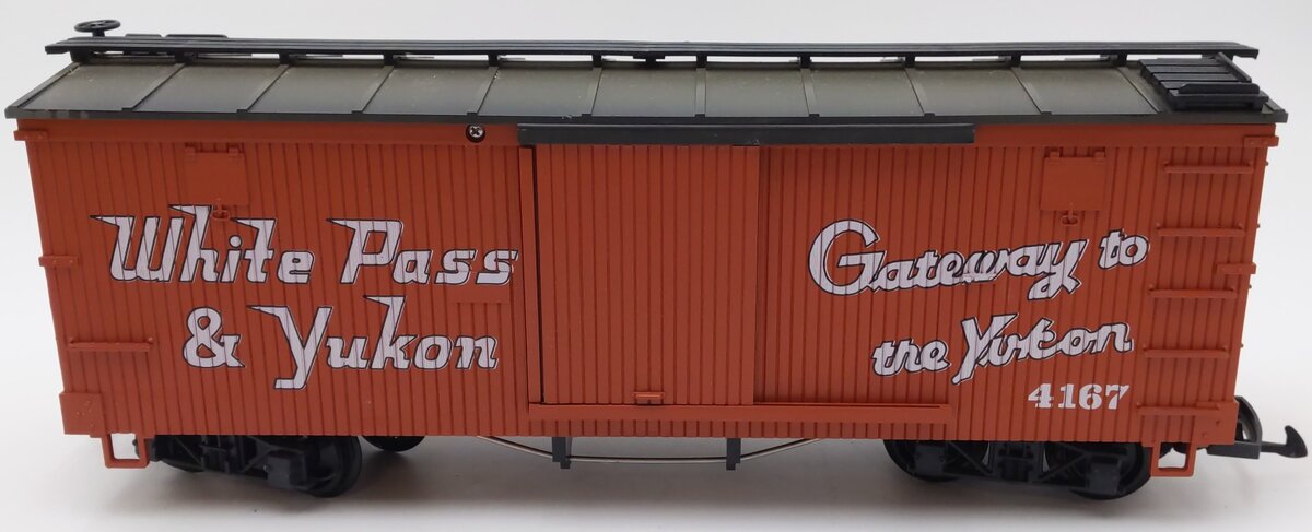 LGB 4167 G Scale White Pass & Yukon Wood Boxcar VG/Box