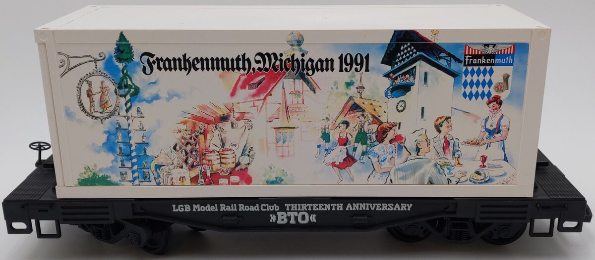 LGB 4085 CC Limited Edition Frankenmuth Flatcar w/Container VG/Box