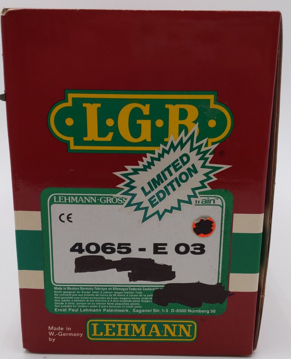 LGB 4065-E03 G Scale Pennsylvania Caboose EX/Box