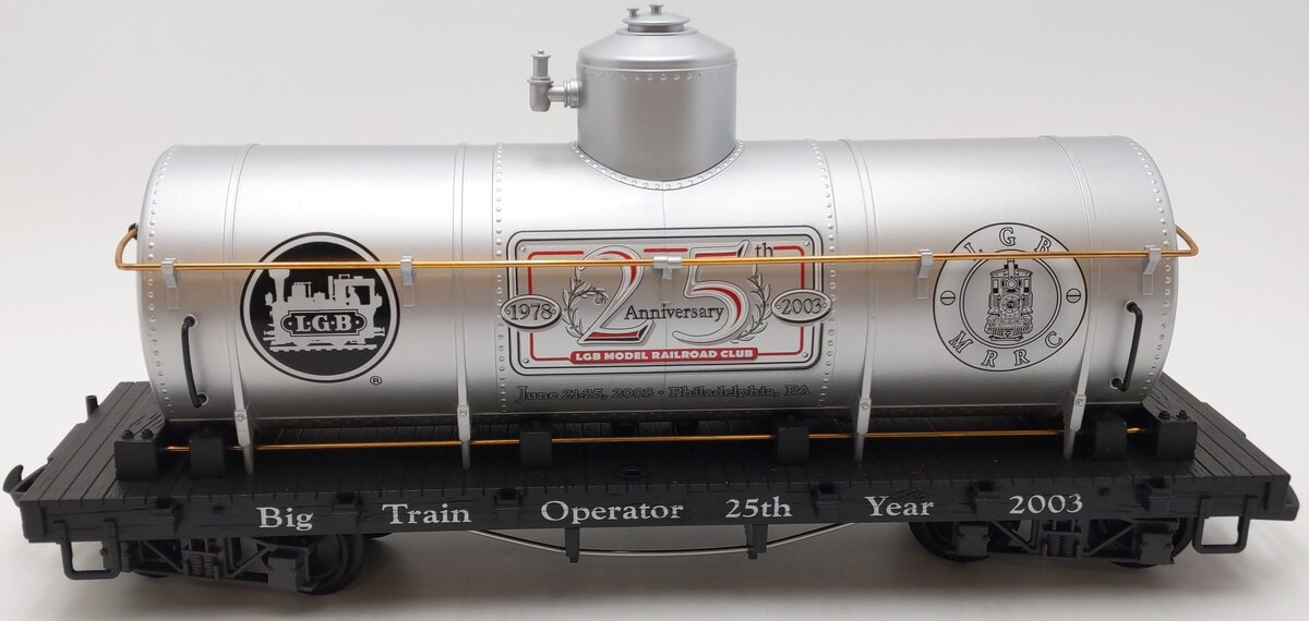LGB 43805 G Scale 25th Anniversary Tank Car EX/Box