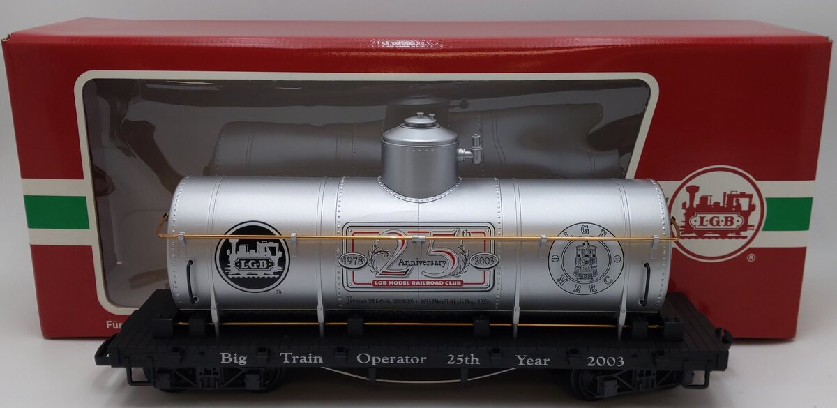 LGB 43805 G Scale 25th Anniversary Tank Car EX/Box