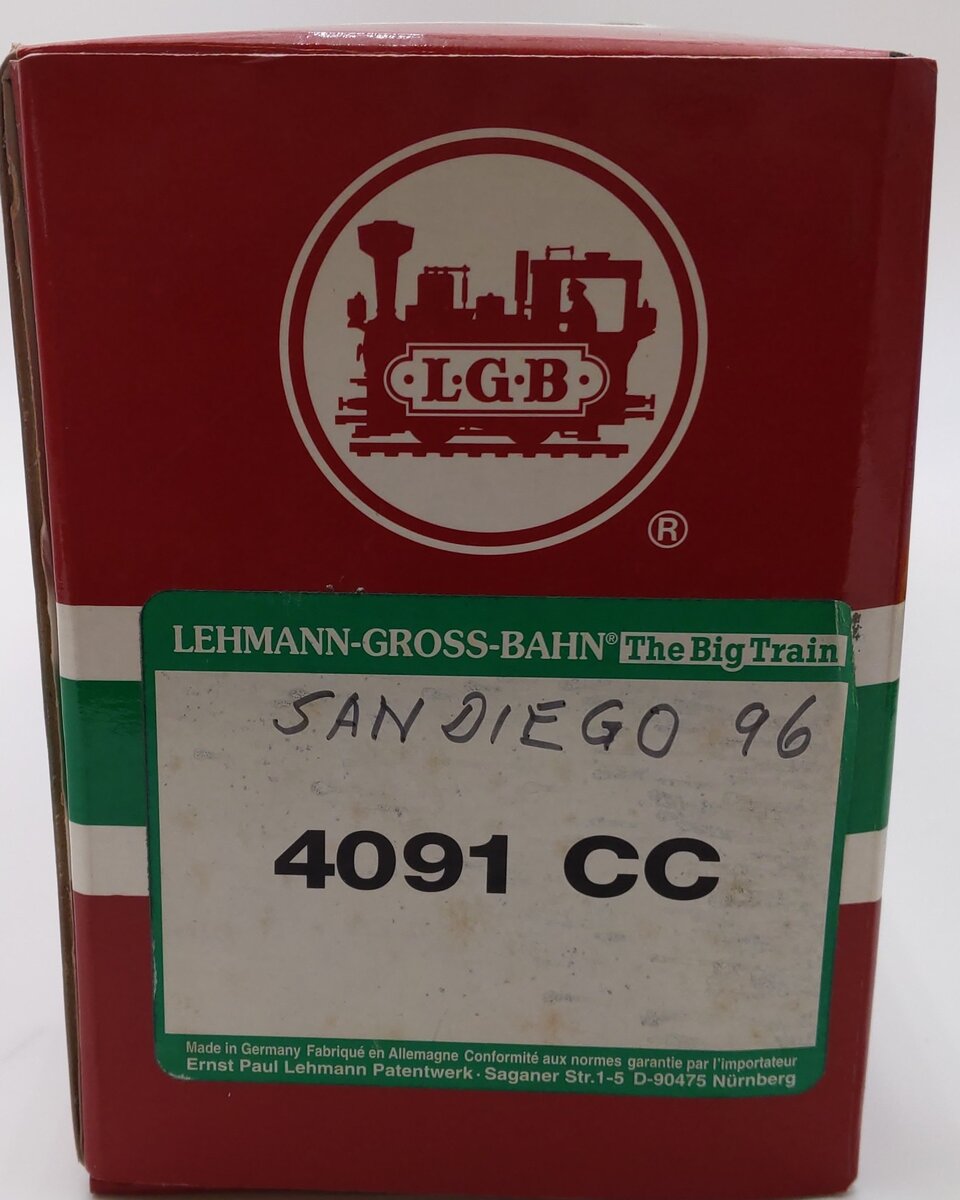 LGB 4091CC G Scale San Diego By The Sea Boxcar VG/Box
