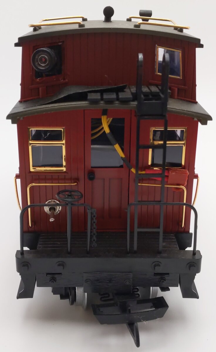 LGB 47655 G Scale Red Caboose w/Custom Camera EX/Box