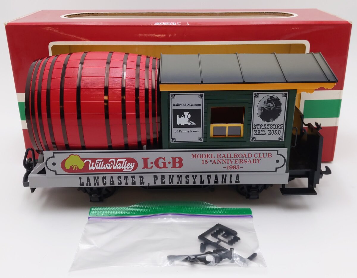 LGB 30421 G Scale Model Railroad Club 15th Anniversary Convention Barrel Car EX/Box