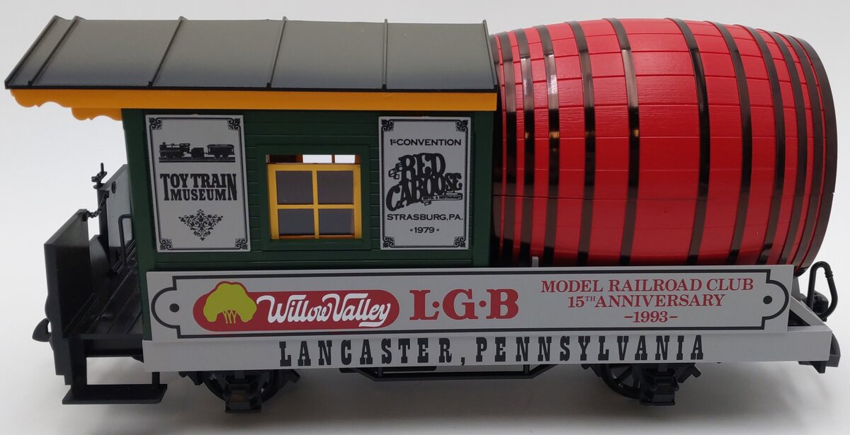 LGB 30421 G Scale Model Railroad Club 15th Anniversary Convention Barrel Car EX/Box