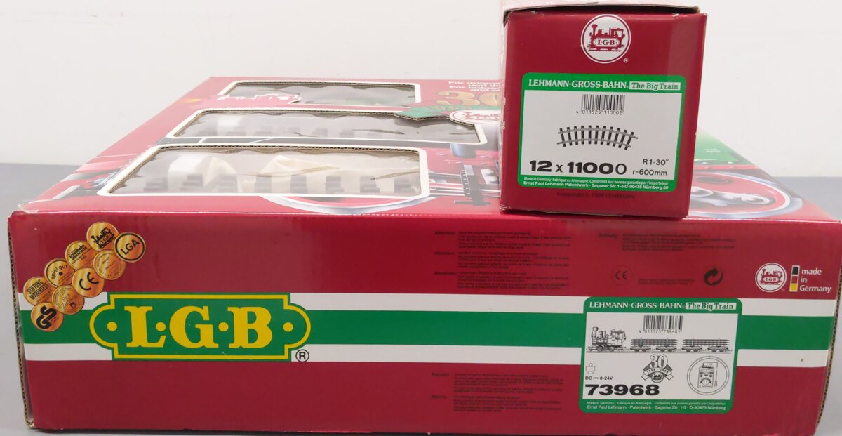 LGB 73968 30th Anniversary G Gauge Steam Train Set VG/Box