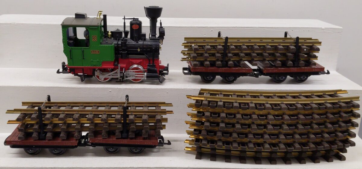 LGB 73968 30th Anniversary G Gauge Steam Train Set VG/Box
