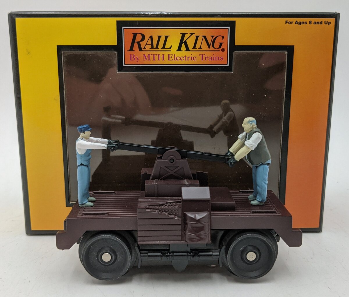 MTH 30-2509 O Gauge Tuscan Operating Hand Car LN/Box