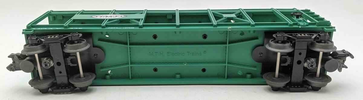 MTH 30-7682 O New York Central Auto Carrier #325 with (4) Ertl 1949 Mercurys VG/Box