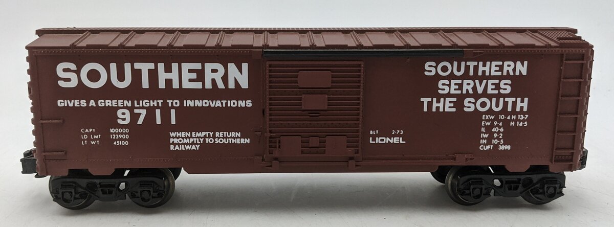 Lionel 6-9711 O Gauge Southern Boxcar #9711 VG