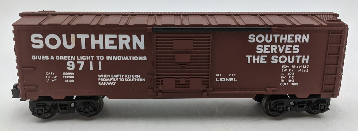 Lionel 6-9711 O Gauge Southern Boxcar #9711 VG