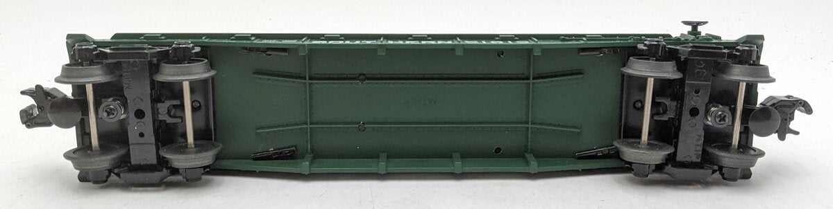 MTH 30-76123 O Gauge Southern Flatcar w/2 Chevy Tow Trucks LN/Box
