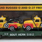 MTH 30-76123 O Gauge Southern Flatcar w/2 Chevy Tow Trucks LN/Box