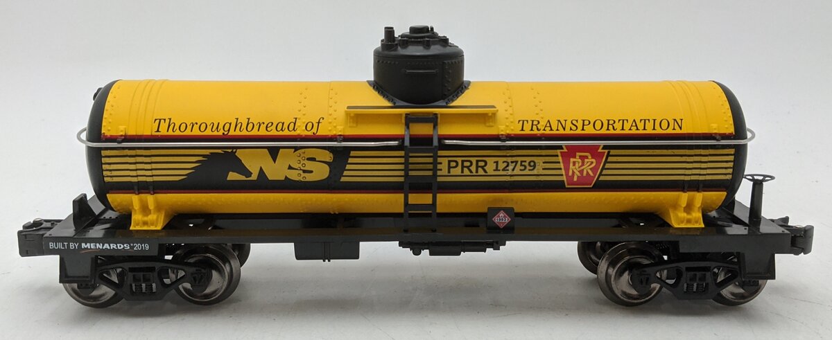 Menards O Gauge Norfolk Southern PRR Single Dome Tank Car #12759 LN