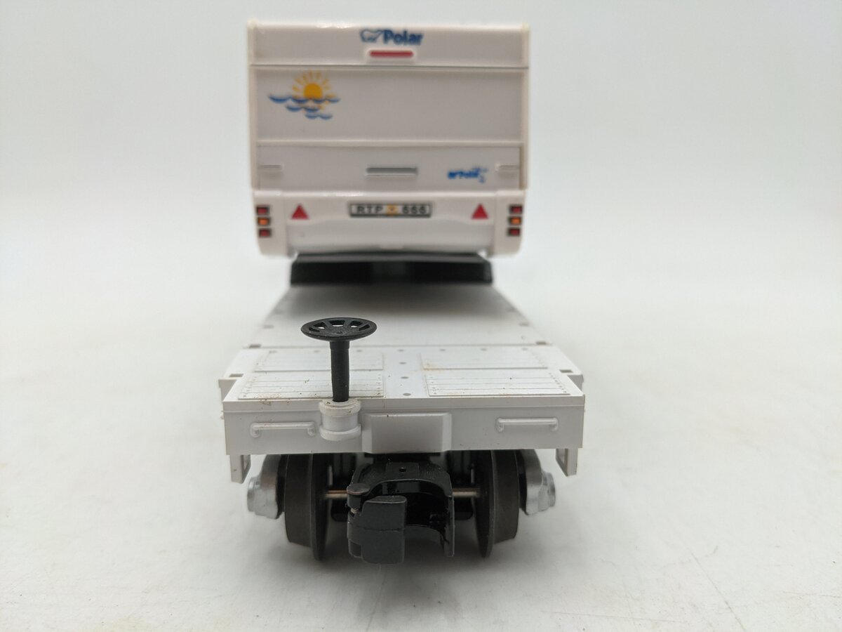 MTH 30-76535 NASA 50' Flatcar w/Camper EX/Box