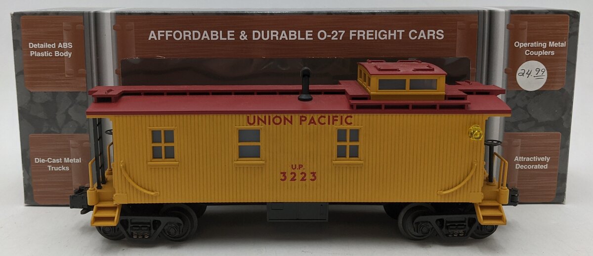 MTH 33-7803 O Gauge Union Pacific Woodsided Illuminated Caboose #3223 LN/Box