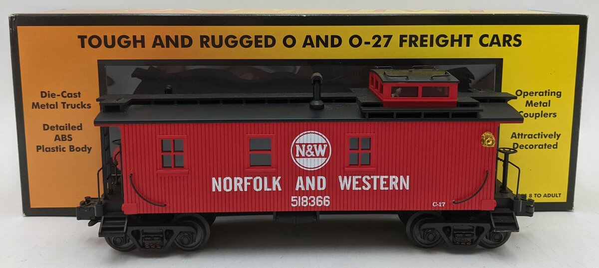 MTH 30-7736 O Gauge Norfolk and Western Woodside Caboose EX/Box