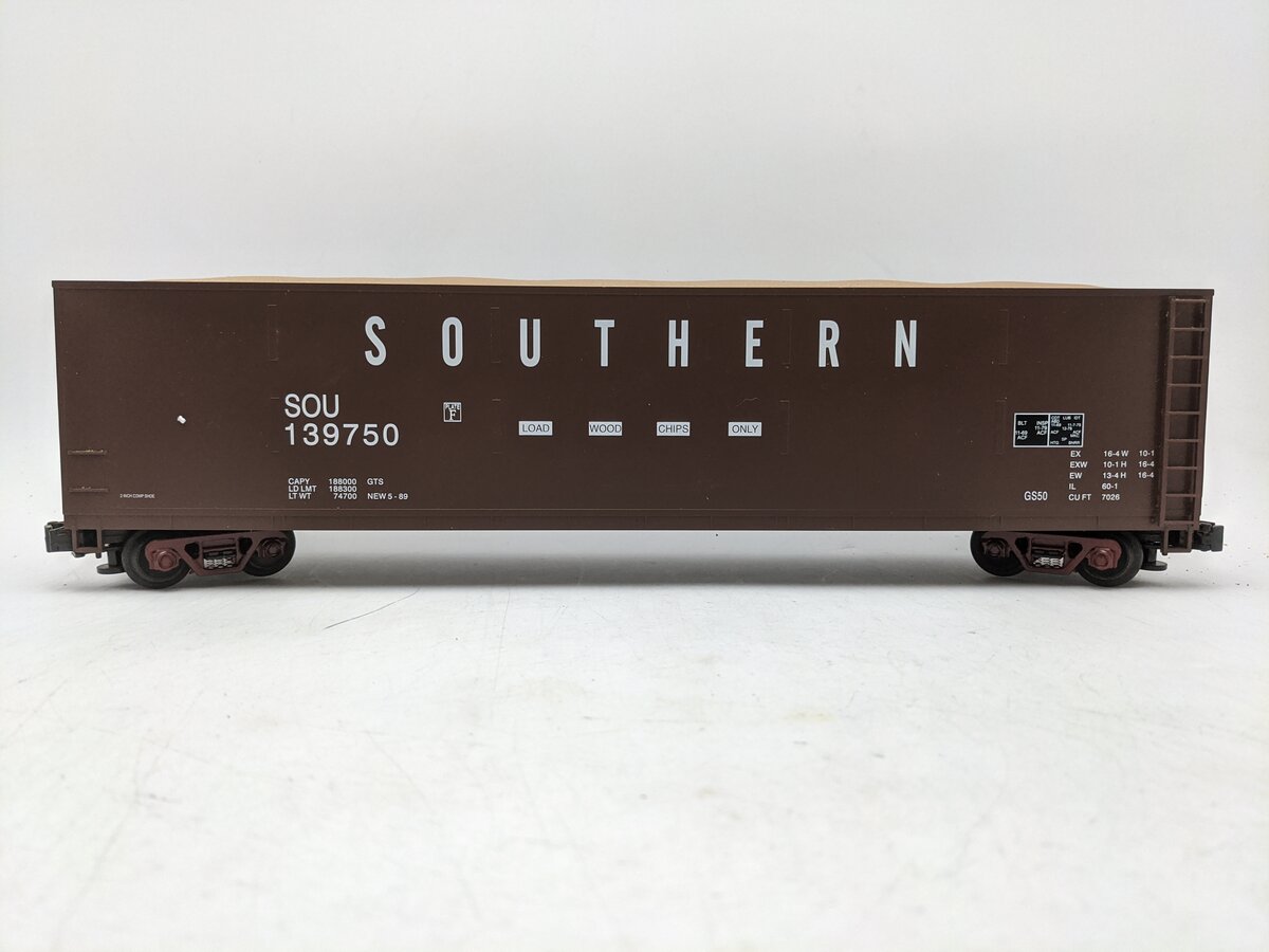 MTH 20-97501 O Gauge Southern Wood Chip Hopper Car With Load #139750 EX/Box