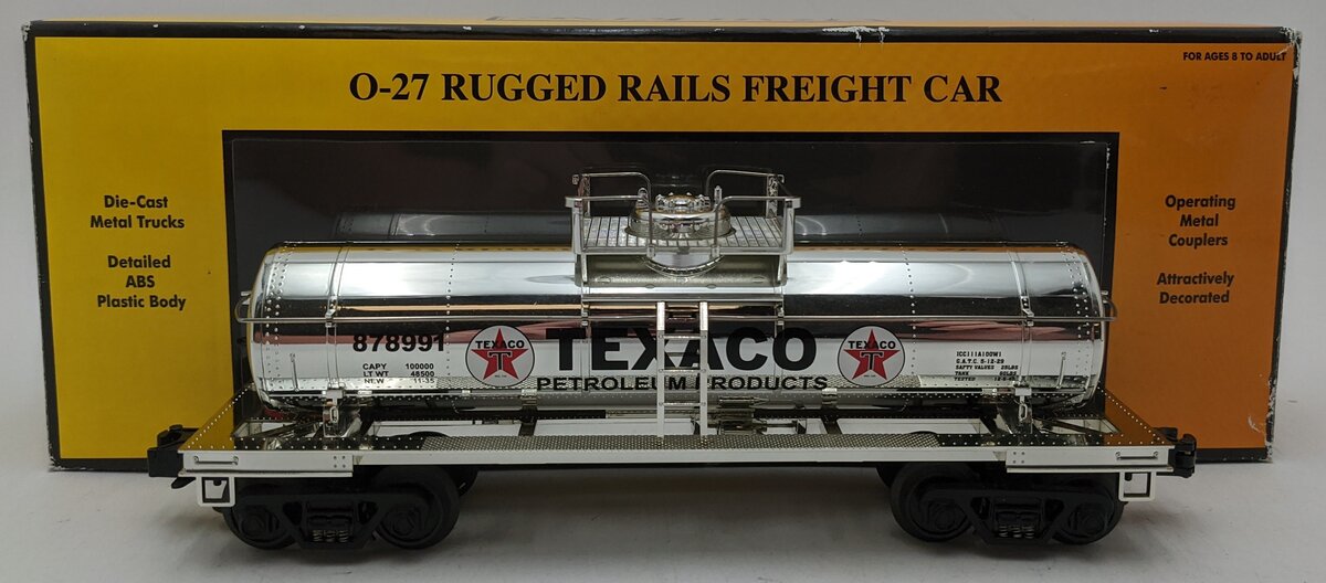 MTH 33-7309 O Gauge Texaco Tank Car #878991 LN/Box