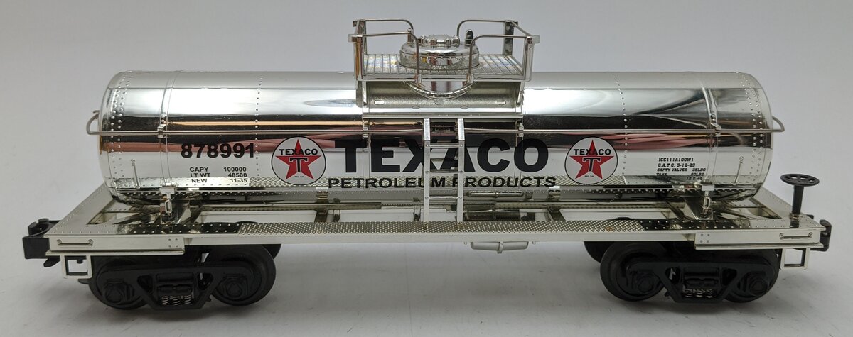 MTH 33-7309 O Gauge Texaco Tank Car #878991 LN/Box