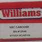 Williams CAB104 Burlington Northern N5C Caboose #12546 EX/Box