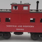 MTH 20-91128 O Gauge Norfolk & Western enter Cupola Steel Caboose #518393 EX/Box