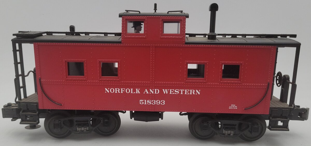 MTH 20-91128 O Gauge Norfolk & Western enter Cupola Steel Caboose #518393 EX/Box