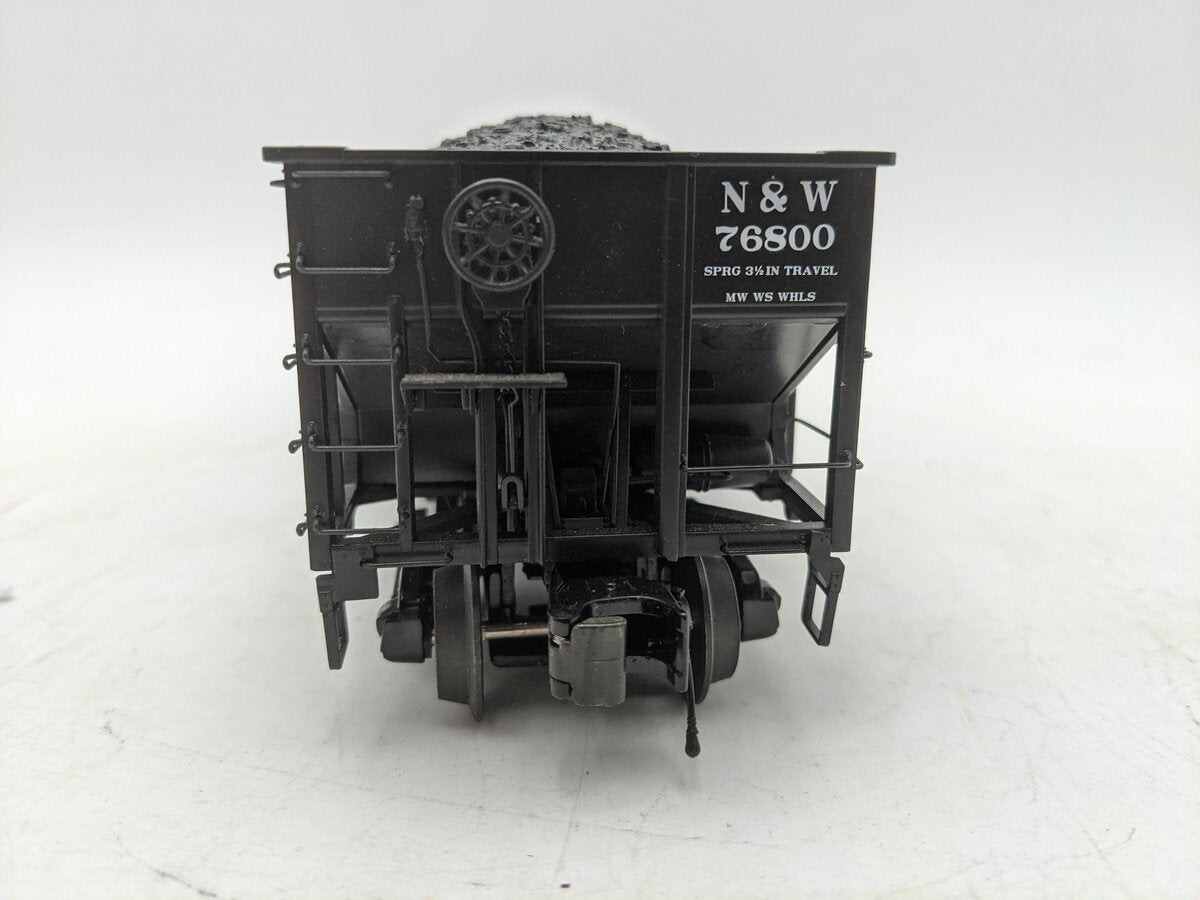 MTH 20-97785 O Norfolk & Western 3-Bay Hopper W/Coal Load #76800 EX/Box