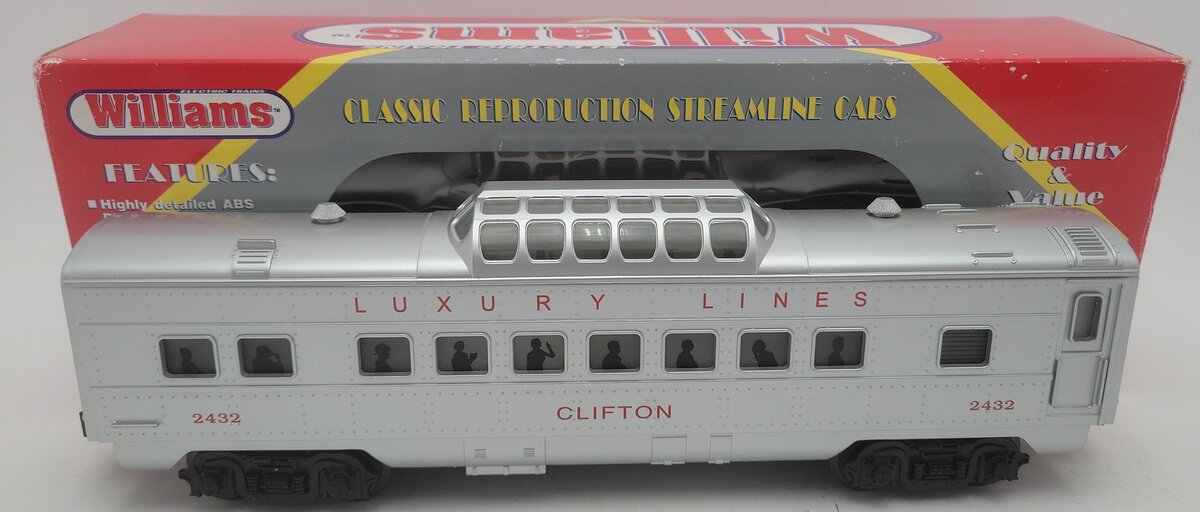 Williams 2432 Luxury Lines Clifton Vista Dome Car EX/Box