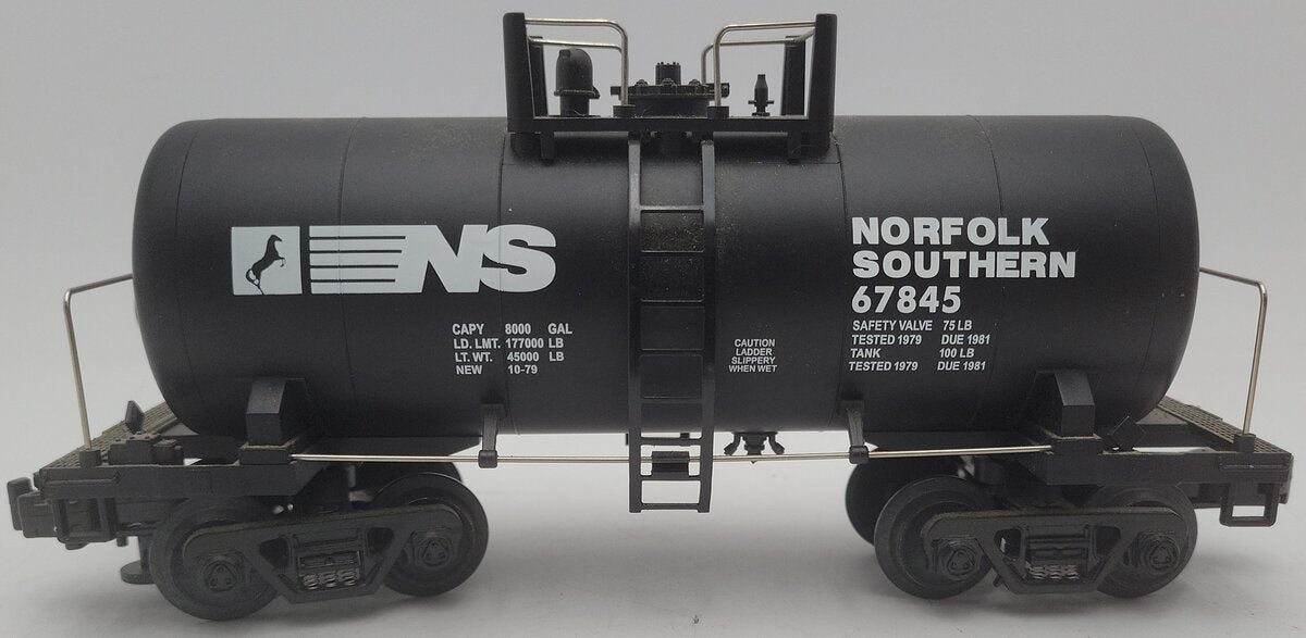 MTH 20-9600L O Gauge Norfolk Southern 8000 Gallon Tank Car #67845 EX/Box