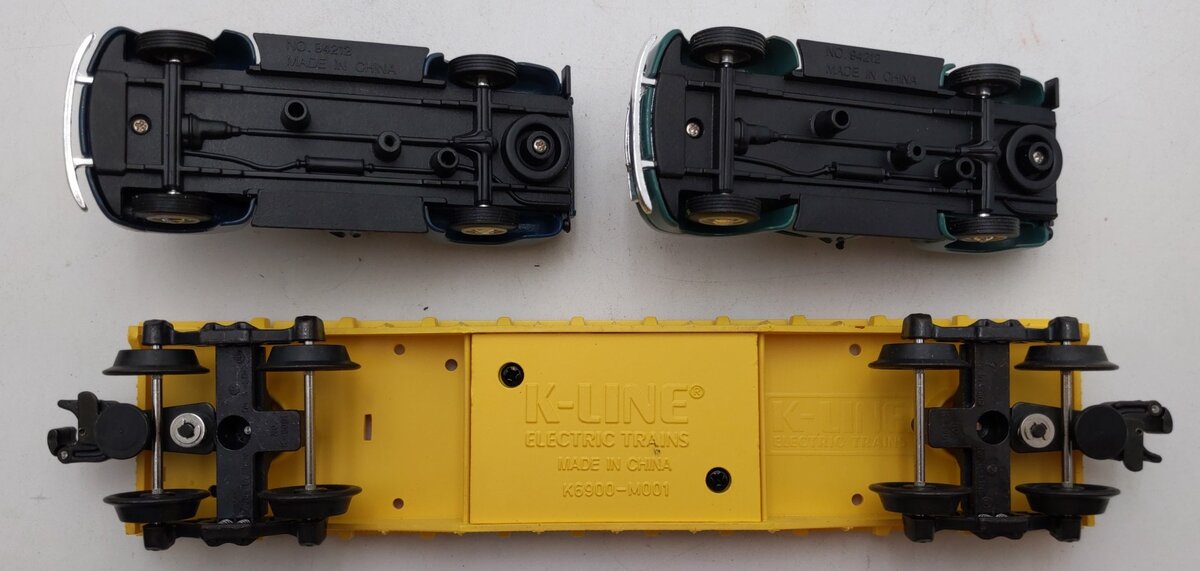 K-Line K661-2112 O Gauge Union Pacific Flat Car w/Autos #2112 LN/Box