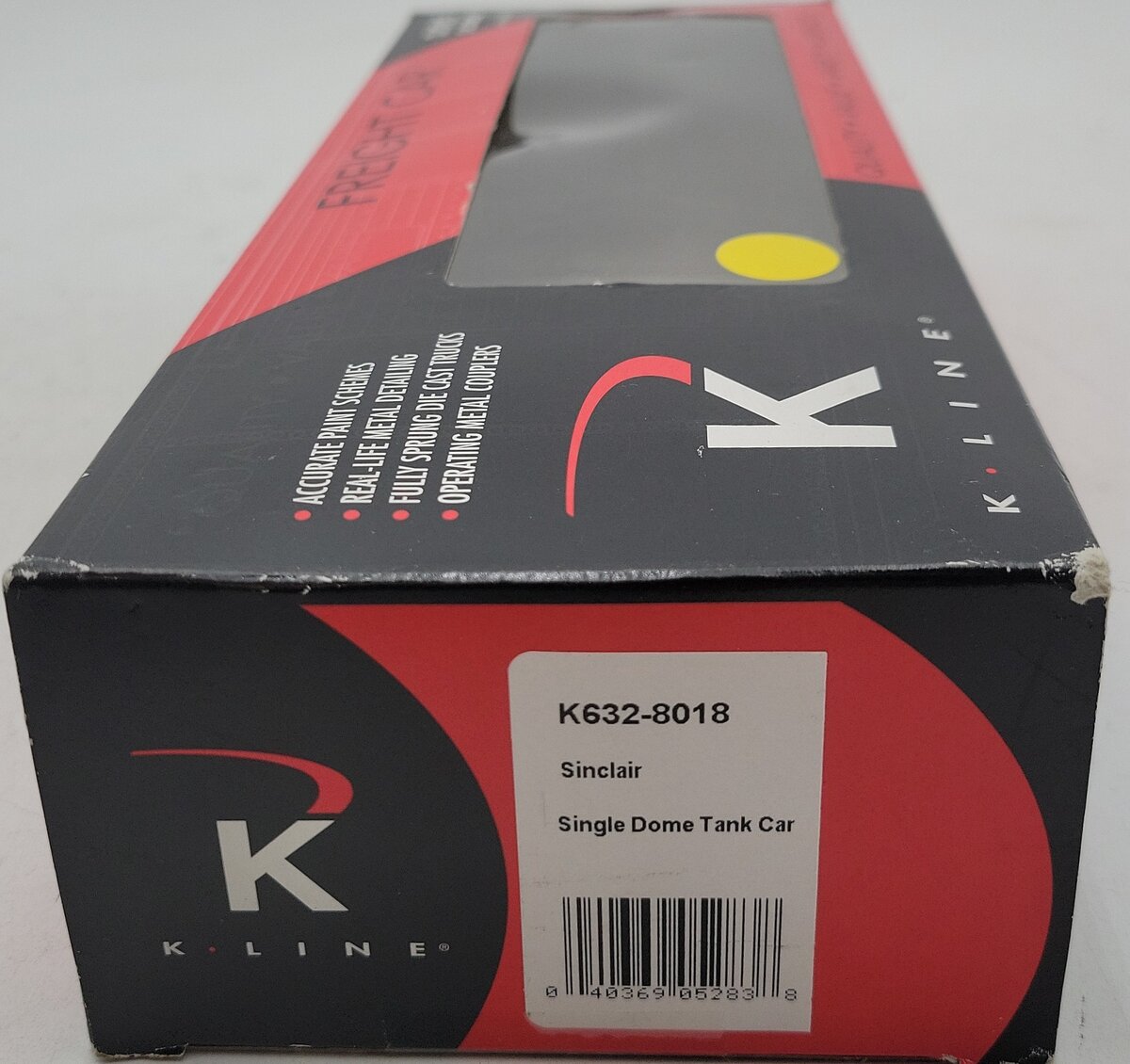 K-Line K632-8018 O Sinclair Single Dome Tank Car LN/Box