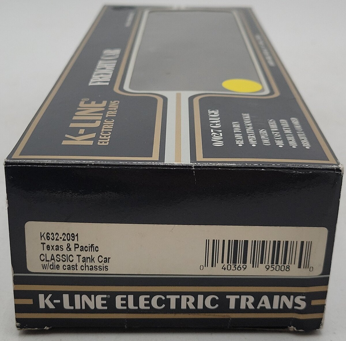 K-Line K632-2091 O Texas & Pacific Classic Single Dome Tank Car LN/Box