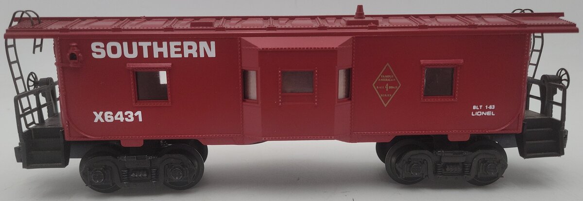 K-Line K612-2012 O Gauge Southern Bay Window Caboose #X338 EX/Box
