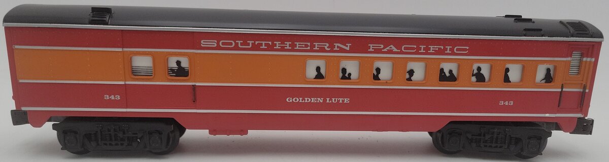 K-Line K4588-0343 O SP Daylight "Golden Lute" Streamliner Combine Car #343 EX/Box