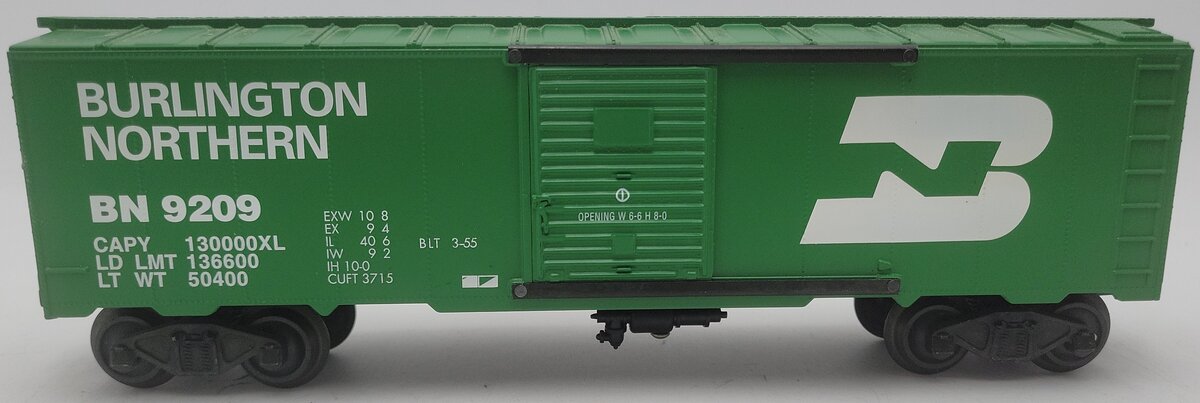 Williams WAL 3242 O Gauge Burlington Northern Box Car #9209 EX/Box