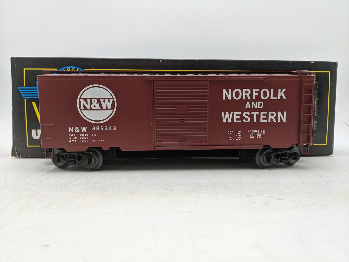 Weaver U2137L O Gauge Norfolk & Western PS-1 40' Boxcar #385343 EX/Box