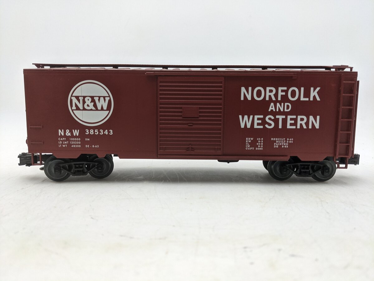 Weaver U2137L O Gauge Norfolk & Western PS-1 40' Boxcar #385343 EX/Box