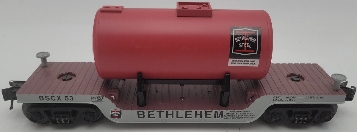 RMT 96519-3 O Bethlehem Steel/Sparrows Point Depressed Center Flatcar EX/Box