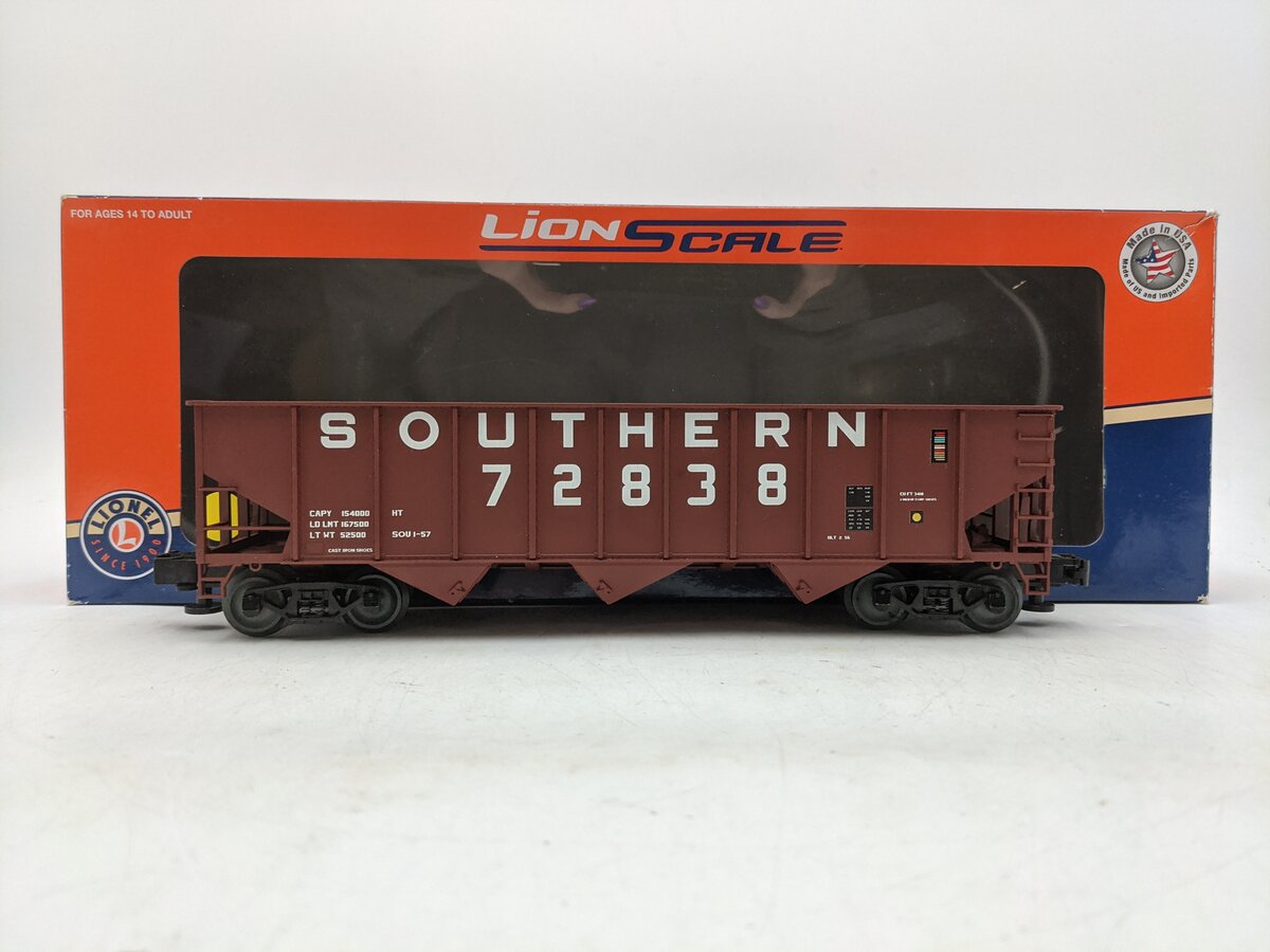 Lionel 3-16124 O Southern 3-Bay Hopper #72838 EX/Box