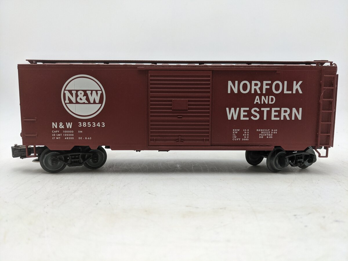 Weaver U2137L O Gauge Norfolk & Western PS-1 40' Boxcar #385343 (3 Rail) EX/Box