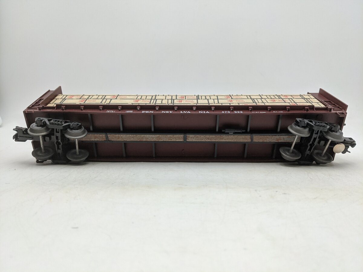 Weaver U2703 PRR 473922 50' Bulkhead Flatcar 3-Rail VG/Box