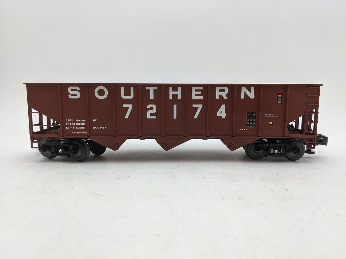 Lionel 3-16122 O Southern Railway 3-Bay Hopper #72174 EX/Box
